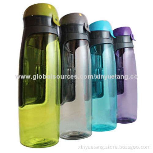 750mL BPA-free Plastic Travel Water Bottles with Storage CompartmentNew
